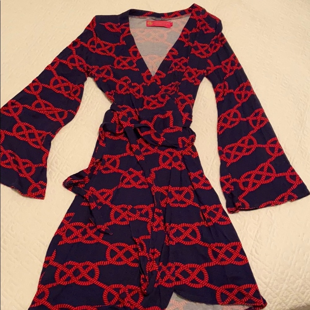 Nautical Wrap Dress